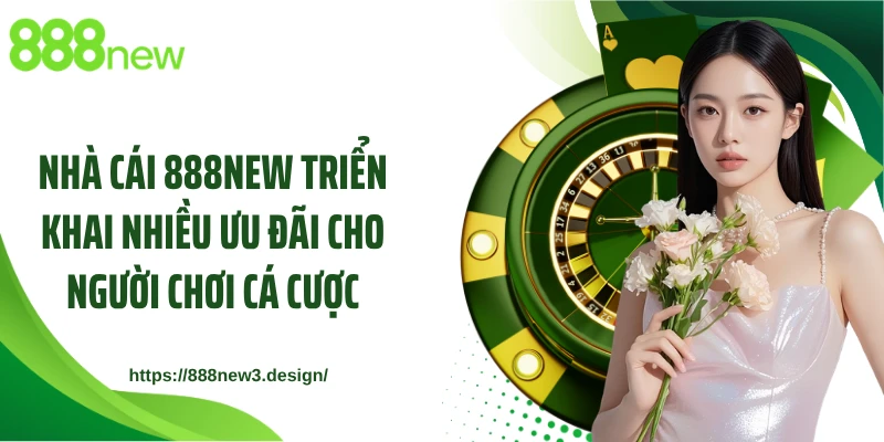 Nhà cái 888NEW triển khai nhiều ưu đãi cho người chơi cá cược